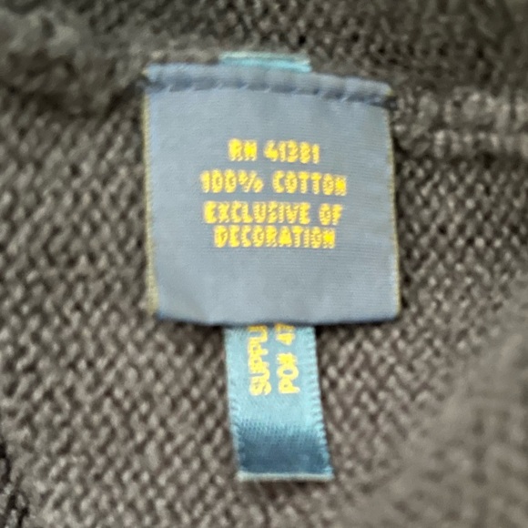 Polo by Ralph Lauren Men's dark navy quarter zip sweater size x-large - Picture 3 of 6